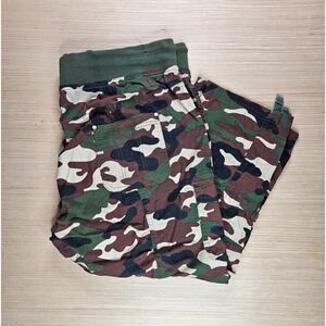Womens‎ Cargo Camo Capris Size 2X 36x31 Helium London Stretch Y2K